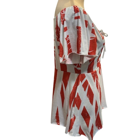 American Women’s Flag Print Cinched Asymmetric T Shirt By Rosegal No tag Size M. - Picture 6 of 13